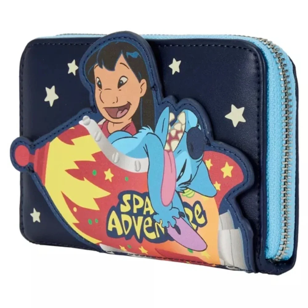 Loungefly Glow in the Dark Space Adventure Zip Wallet NWT